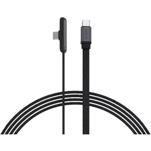 C131TT 60W Type-C To Type-C 90 Derecelik Hasir Ultra Hızlı Şarj & Data Kablosu