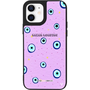 x Gossip Pasta Apple iPhone 12 Nazar Yükleniyor Tasarımlı Parlak Glossy Telefon Kılıfı