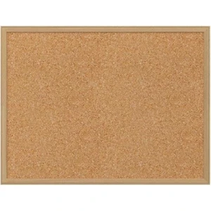 Hasarsız Çivisiz Montajlı Ahşap Çerçeveli 45 x 60 Orjinal Mantar Pano Hediyesi 20 Adet Renkli Raptiye