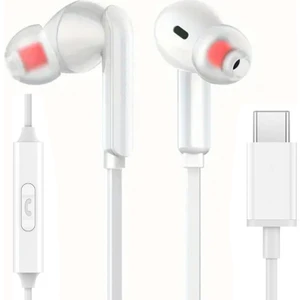 Tak Çalıştır Type-C Kulakiçi Kablolu Kulaklık Mikrofonlu iPhone 15/15PLUS/15 Pro Max Uyumlu