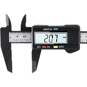 Rob Ada  Kumpas Dijital Karbon Fiber Hassas 150MM Kalınlık Ölçer