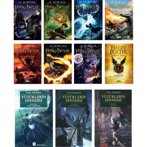 Harry Potter Set 8 Kitap - Yüzüklerin Efendisi Set 3 Kitap - J. K. Rowling