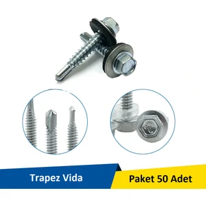 Matkap Uçlu Trapez Vidası 4.8X25 mm 50 Adet