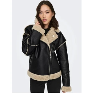 Onlwılma Faux Leath Sherpa Mont  15293010