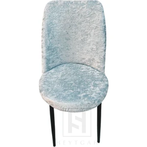 Kadife Sandalye Kılıfı Retro Oval Sandalye Örtüsü Sandalye Koruma Tekli(Küçük İÇİN)35X45 Gri  Bir Adet Oval Sandalye örtüsü