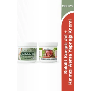 Anti Selülit Jel 250 ml + Kırmızı Asma Yaprağı Kremi 250 ml