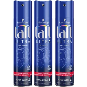 Saç Spreyi Ultra Mavi 250 ml x 3 Adet