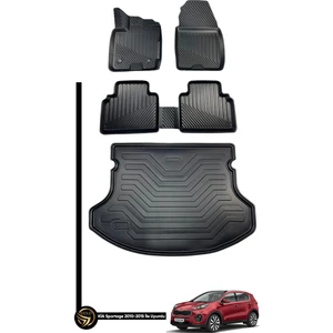 Black Gold Kia Sportage 2010+ 3D Havuzlu Paspas + Bagaj Havuzu Ikili Set