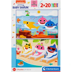 - 2X20 Parça Puzzle - Baby Shark