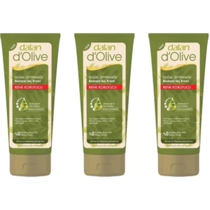 D'olive Zeytinyağlı Renk Koruyucu Saç Kremi 200ML 3 Adet