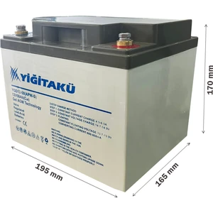 Yiğit Akü 12V 50AH Jel Engelli Araç Aküsü