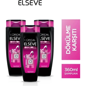 Loreal Elseve Arginine Direnç X3 Dökl. Karşı Şampuan 360ML 3 Adet