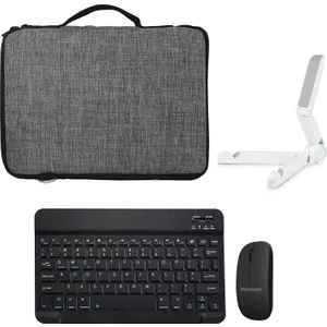 Lenovo Tab M10 TB328FU 10.1 Inch / T328 Tablet Çanta + Bluetooth Klavye + Mouse + Tablet Standı - AL8112
