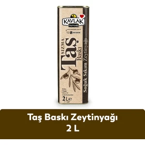 Kavlak Taş Baskı Soğuk Sıkım Zeytinyağı 2 Lt
