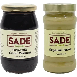 Sade Organik Tahin + Üzüm Pekmezi Paketi