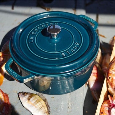 Staub La Cocotte Döküm Tencere Akdeniz Mavisi 24Cm Fiyatı