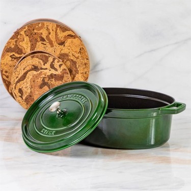 Staub La Cocotte Oval Döküm Tencere Fesleğen Yeşili 29Cm Fiyatı
