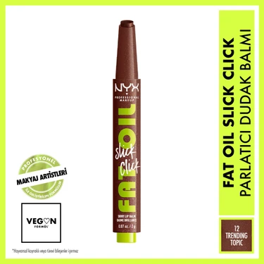 Nyx Professional Makeup Fat Oil Slick Click Parlatıcı Dudak Balmı - 12 Trending