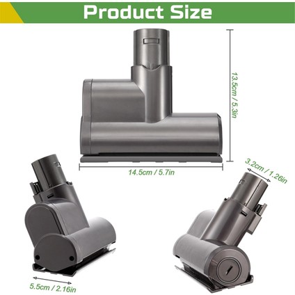 Dyson V6 DC58 DC59 DC62 DC74 Yedek Vakum Mite Temizleme Fırçası Başlığı Mini Motorlu Emiş Aleti + Temizleme Fırçası (Yurt Dışından)