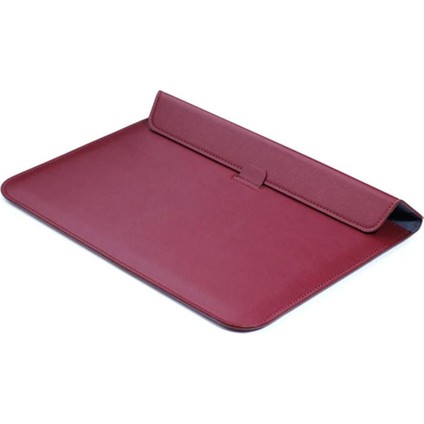 Macbook Pro Air 13 M1-M2 2020/2022 A2179-A2337-A2338-A2251-A2159-A1989-A1708 Deri Mıknatıslı Stantlı Çanta