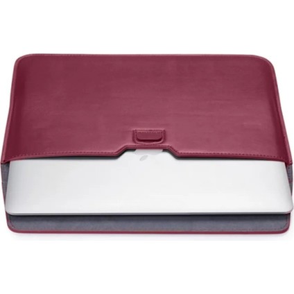 Macbook Pro Air 13 M1-M2 2020/2022 A2179-A2337-A2338-A2251-A2159-A1989-A1708 Deri Mıknatıslı Stantlı Çanta