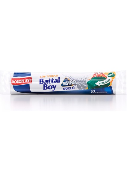 Çöp Torbası Büzgülü Battal Boy 72x85 10 Adet