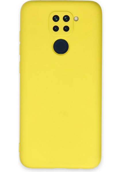 Xiaomi Redmi Note 9 Kılıf Nano Içi Kadife Silikon - Sarı 300099