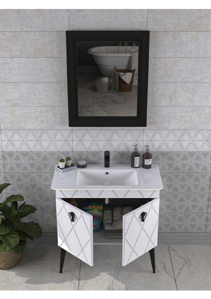 Cosmos 90 cm Antique White Banyo Dolabı fiyatları