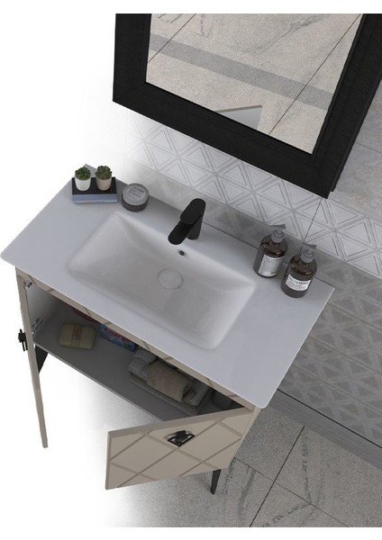 Cosmos 90 cm Matt Mocha Banyo Dolabı modelleri