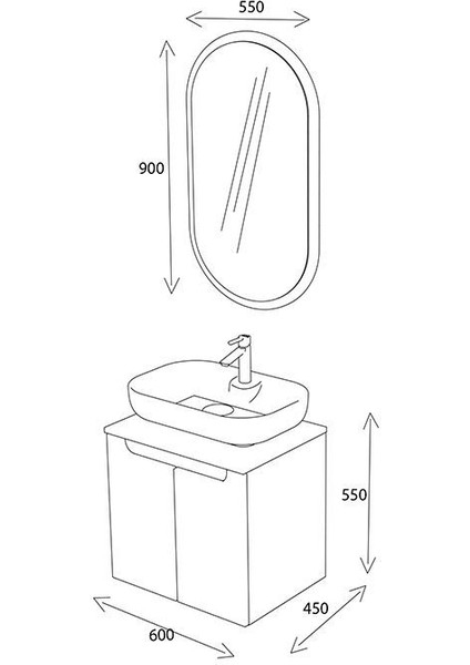 Katia 60 cm Banyo Dolabı Renk Mat Beyaz indirimleri