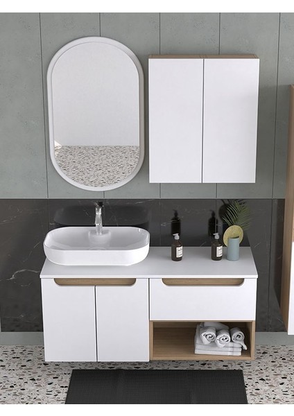 Katia 120 cm Banyo Dolabı Renk Mat Beyaz fiyatları