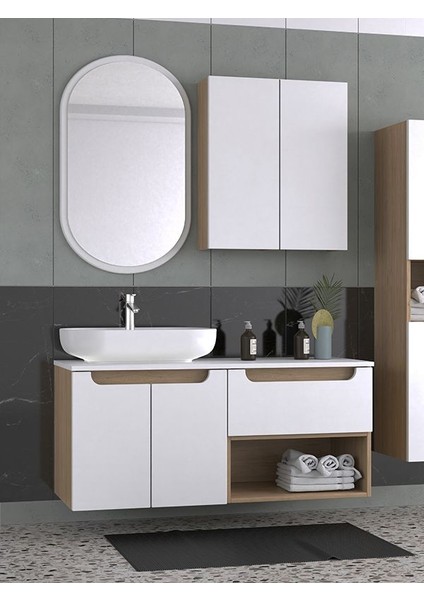 Katia 120 cm Banyo Dolabı Renk Mat Beyaz modelleri
