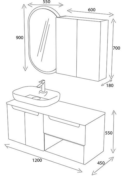 Katia 120 cm Banyo Dolabı Renk Mat Beyaz indirimleri