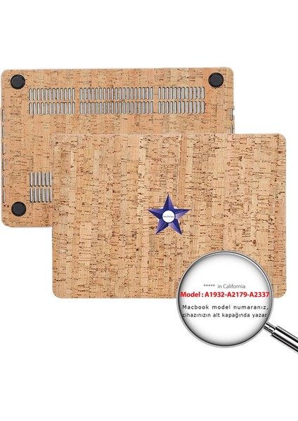 Macbook Air M1 Kılıf 13 inç A1932 A2179 A2337 ile Uyumlu Wood02