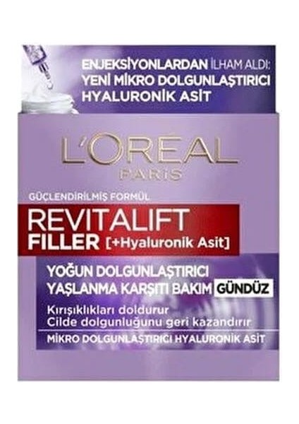 Revitalift Filler Yoğun Dolgunlaştırıcı Yaşlanma Karşıtı Gündüz