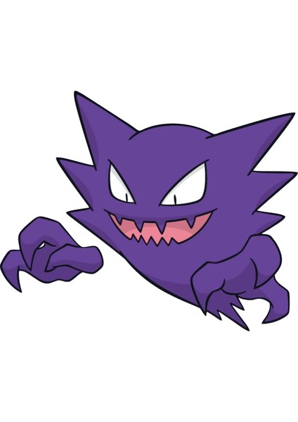 10 x 8 cm Haunter Pokemon Sticker Motor Araba Kask Laptop Sticker