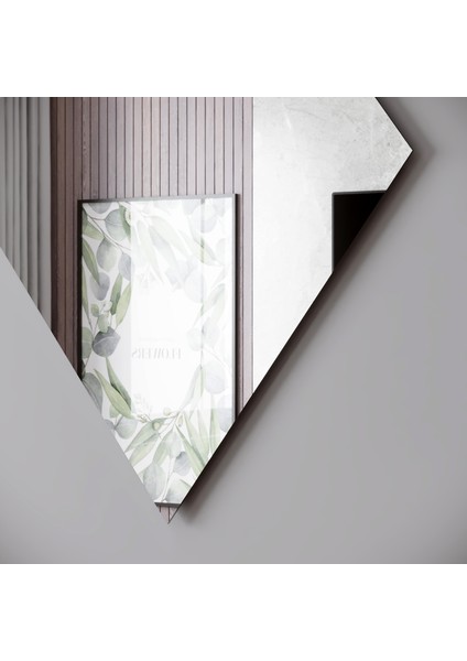 Camex 40X60 cm Baklava Şekil Ayna Takımı