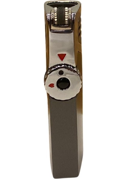 Gümüş-Gunmetal Dahili Delicili 3 Torch Pürmüz Puro Çakmağı fiyatları