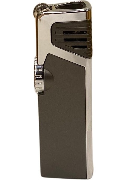 Gümüş-Gunmetal Dahili Delicili 3 Torch Pürmüz Puro Çakmağı modelleri
