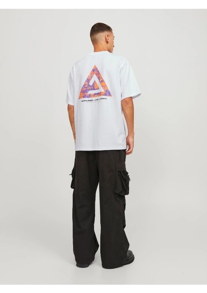 Jcotriangle Erkek Beyaz T-Shirt 12253435-White fiyatları