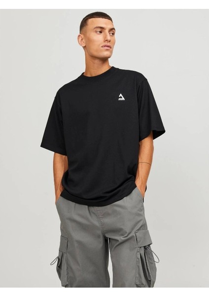 Jcotriangle Erkek Siyah T-Shirt 12253435-Black