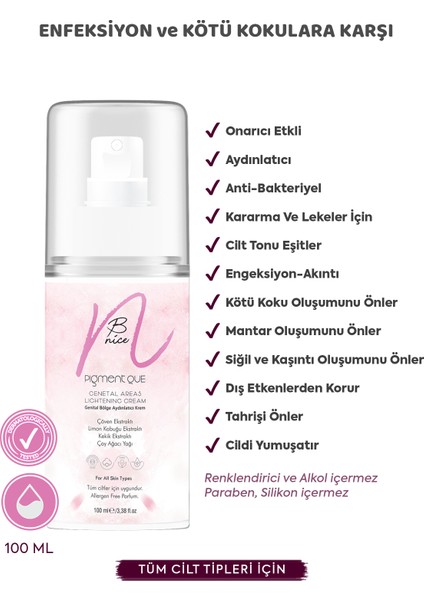 Genital Bölge Intim Krem - Koltuk Altı Diz Dirsek - 100ML fiyatları