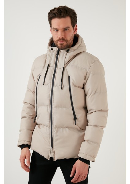 Kapüşonlu Suya Ve Rüzgara Dayanıklı Soğuk Geçirmez Slim Fit Mont Erkek Mont 5717101 fırsatları