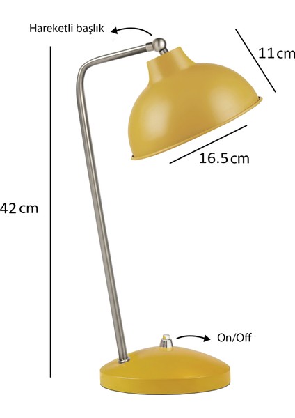 Skara Masa Lambası Hardal Sarı