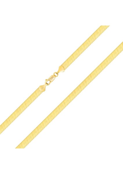 14 Ayar Altın Italyan Ezme Zincir Kolye 2 mm fırsatları