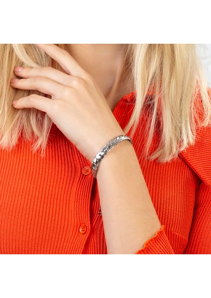 Silver Renk Çelik Kadın Snake Bileklik fırsatları