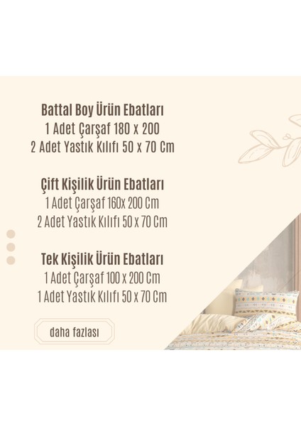 Ranforce Kumaş Lastikli Çarşaf Takımı