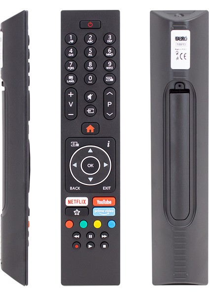 Vestel Rc 43135P Netflix Youtube Prime Video Tuşlu LCD LED Tv Kumandası Uzaktan Kumanda