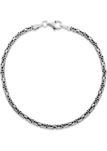 925 Ayar Gümüş 3 mm Erkek Kral Bileklik fiyatları