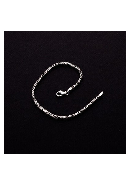 925 Ayar Gümüş 3 mm Erkek Kral Bileklik fırsatları